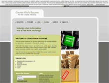 Tablet Screenshot of courierworld.co.uk